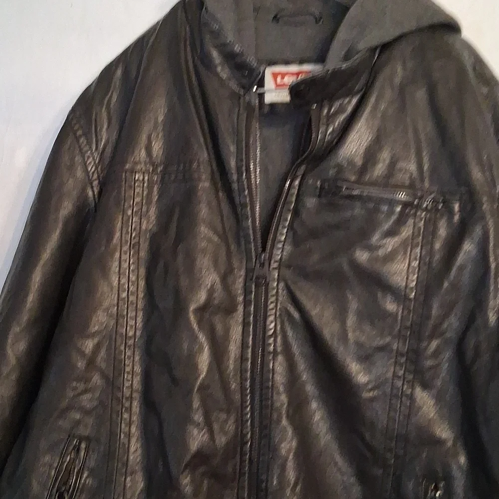 Levi's Black Men's Lined Hooded Jacket Size Xl